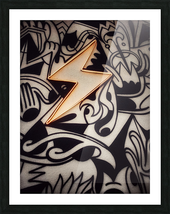 Graffiti Bolt Picture Frame print