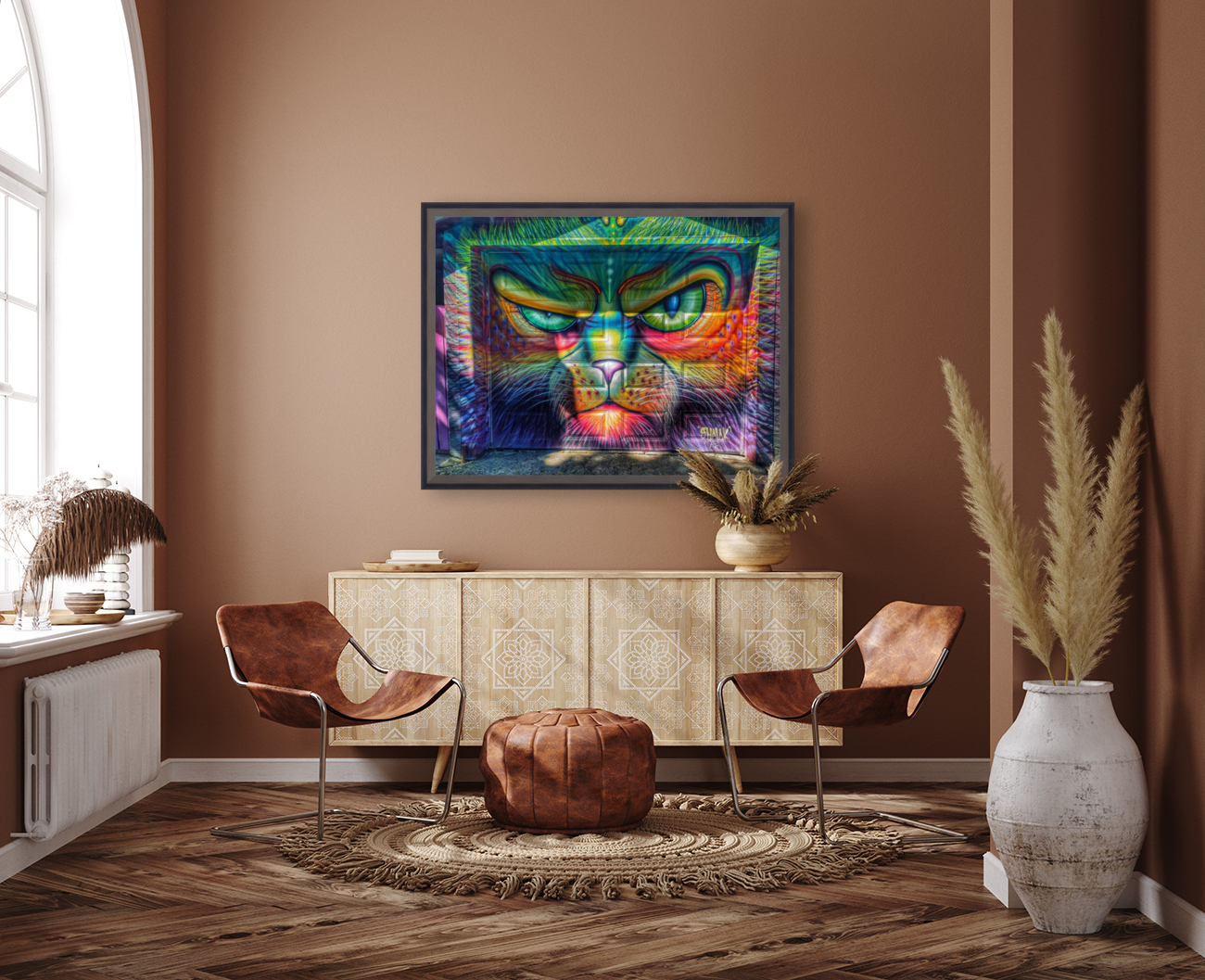 Graffiti Cat Reproduction