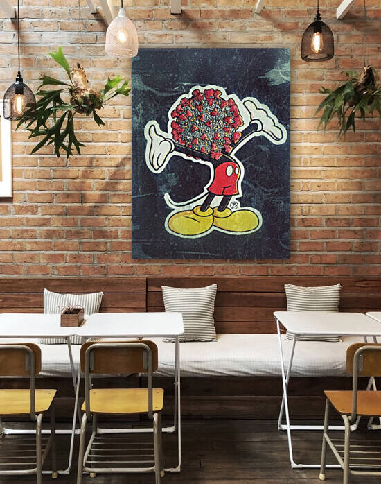 Fighting Mickey Reproduction