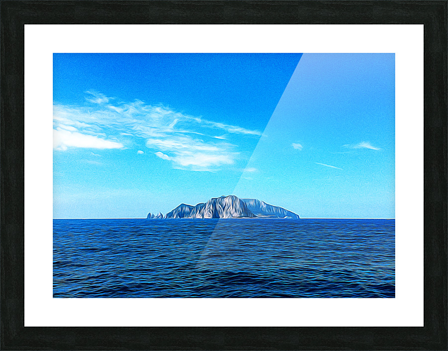 Capri Island Picture Frame print
