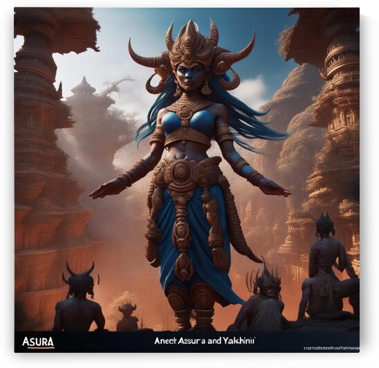 Ancient People invoking Yakshini For Boon  by BIF