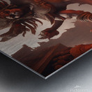 Ancient Demon attacking monks 1 Metal print