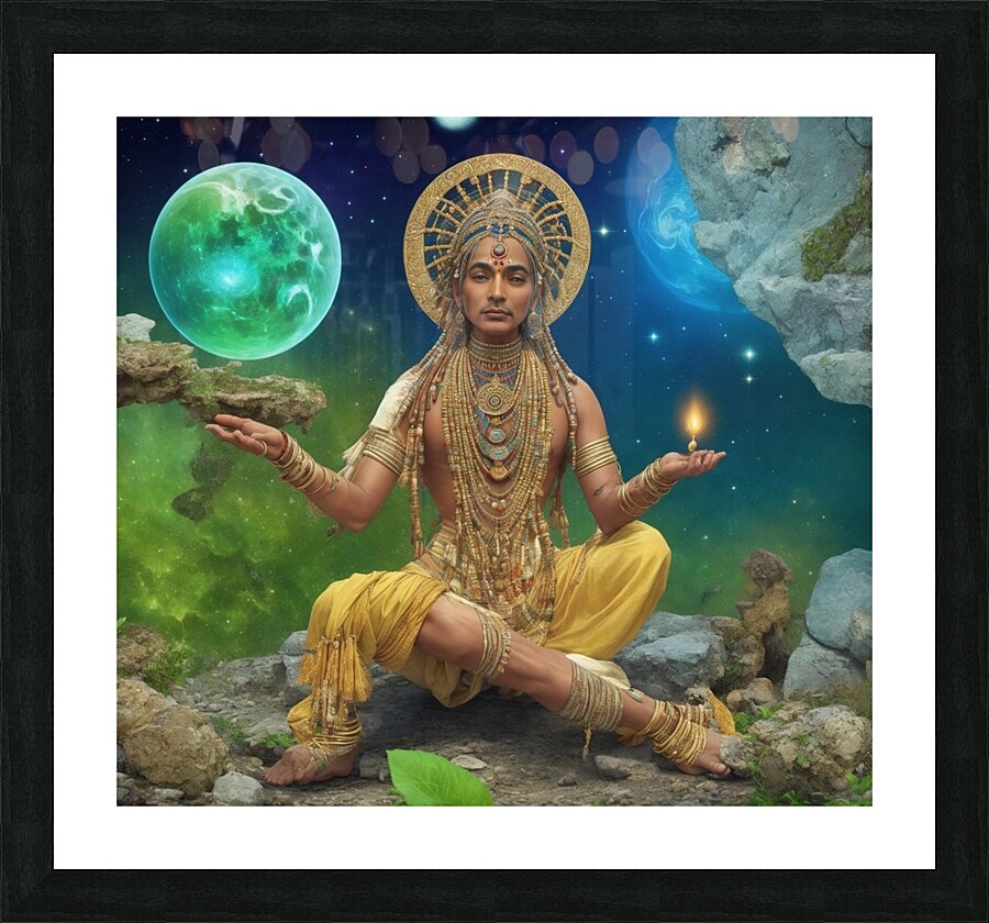 The Gods Universal Code Picture Frame print