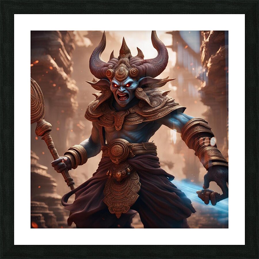 Most Ancient Demon  Picture Frame print