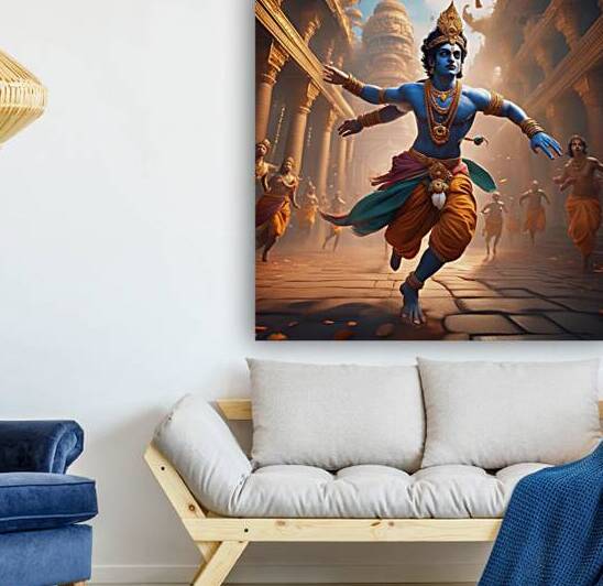 Krishna The Supreme Lord Running for his Life  by BIF