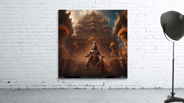 God taking different form to grant wish  Wall Preview