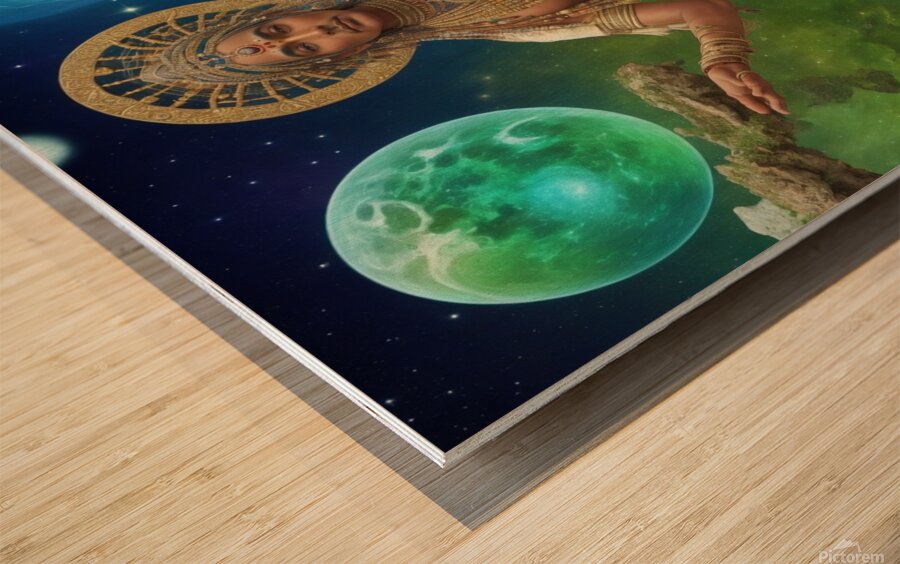 The Gods Universal Code Wood print