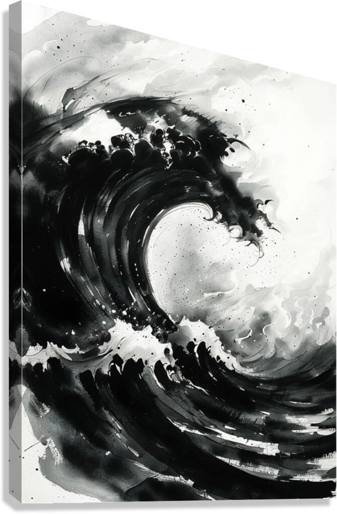 The Great Waves Fury Canvas Print