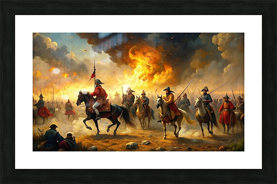  Ukrainian Cossacks in 1651 Picture Frame Printing