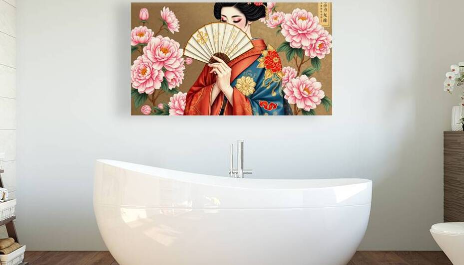 Geisha’s Secret Garden by VintageBioCanvas Studio