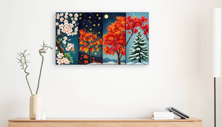 Seasonal花鳥風月 Cycle  by VintageBioCanvas Studio