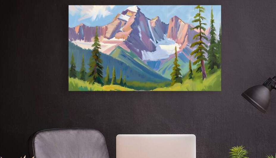 Whispers of the Mountain Valley by VintageBioCanvas Studio