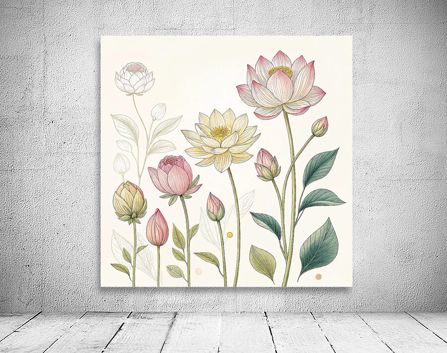 Serene Bloom Wall Preview