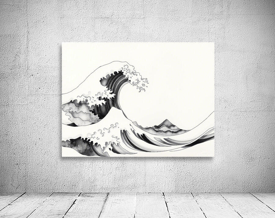 Ink-Wave Abstraction Wall Preview