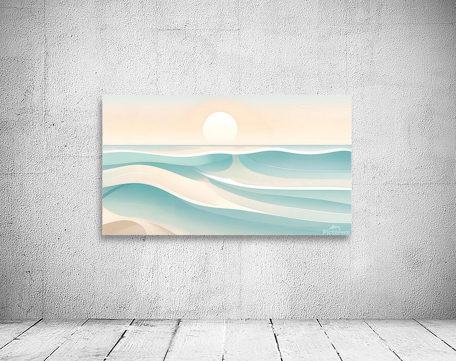 Serene Waves at Sunset Wall Preview