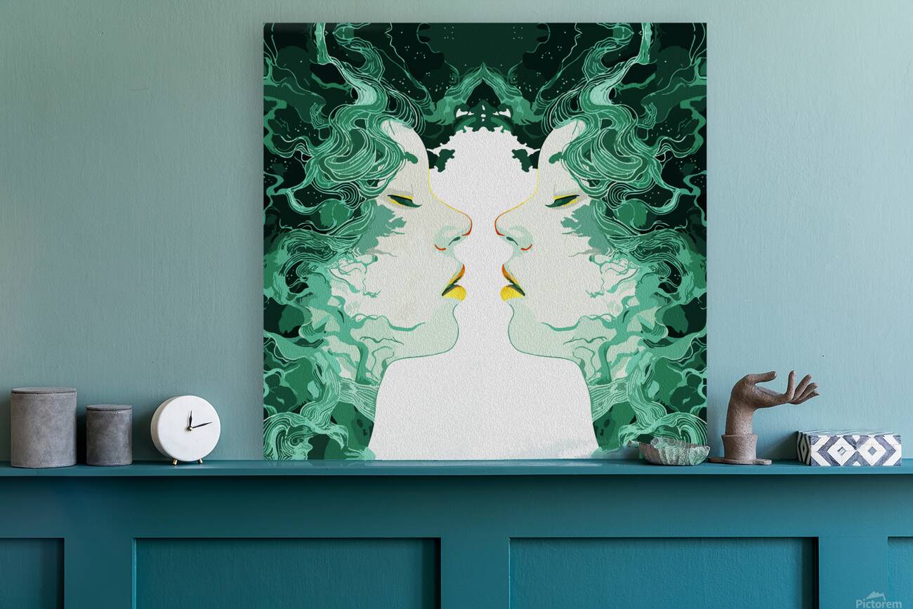 Ethereal Duality – Surreal Mirror Reflection Reproduction