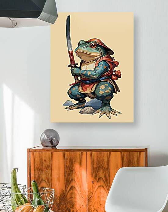 Samurai Frog Warrior with Katana by Ramy Salah Hefny