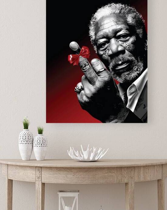 Middle Finger Art with Red Bow by Ramy Salah Hefny