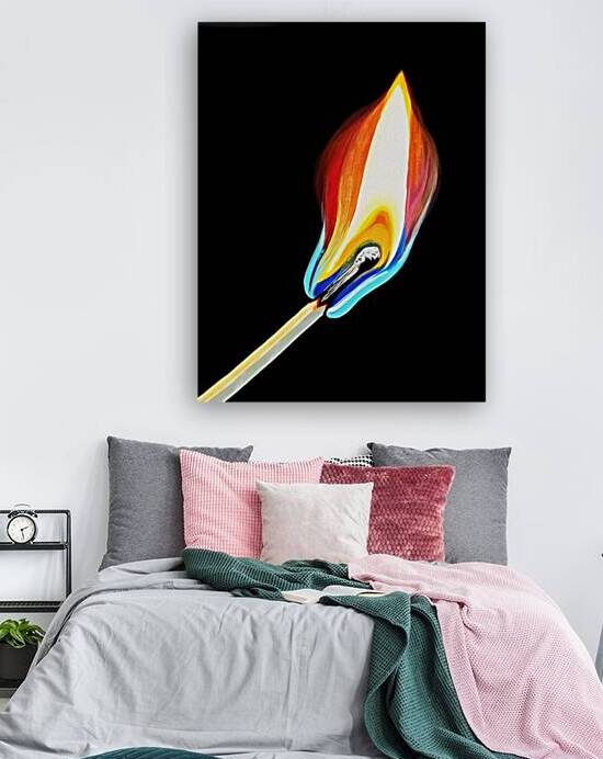 Burning Inspiration – Abstract Flame Wall Art | Symbol of Passion Energy & Creativity by Ramy Salah Hefny