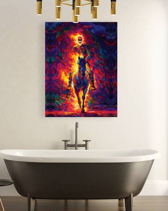 Supernatural Flaming Rider Horse Vortex Pop by Ramy Salah Hefny