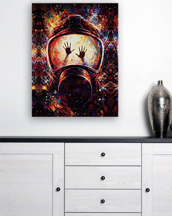 Desperate Gas Mask Visor Splatter Pop by Ramy Salah Hefny