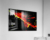 Red & Black Abstraction Acrylic Print