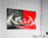 Black White Red Abstraction Acrylic Print
