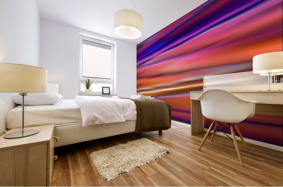 Zig-zag Mural print