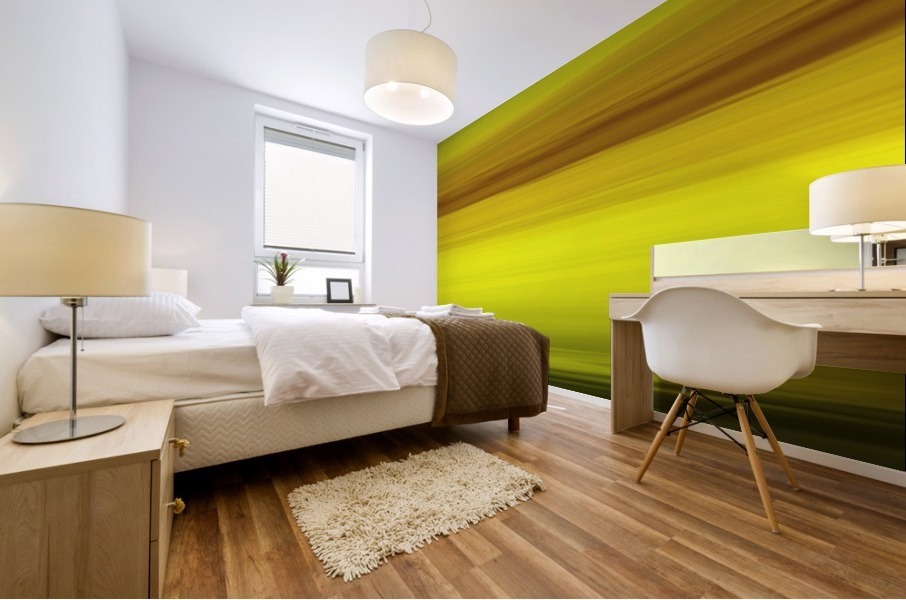Yellow Meditation Mural print