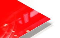 Black White Red Abstraction HD Metal print