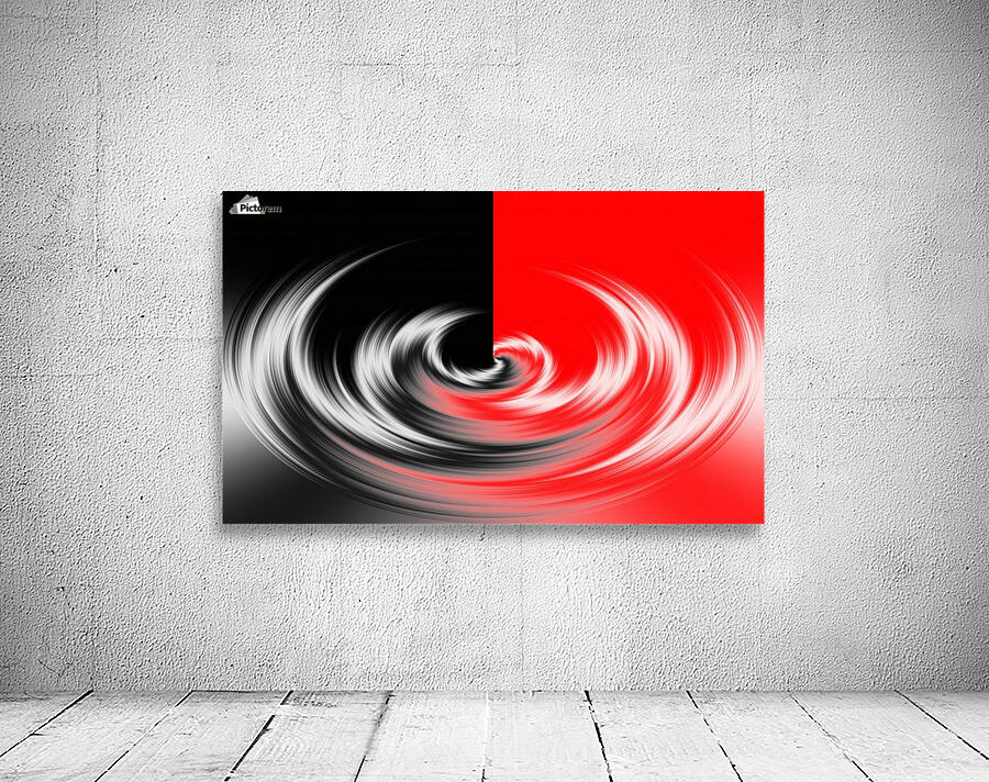 Black White Red Abstraction Wall Preview