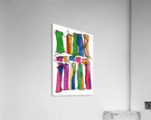 Pillars of Color  Acrylic Print
