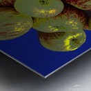 Apples on Blue Metal print
