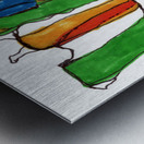 Pillars of Color  Metal print