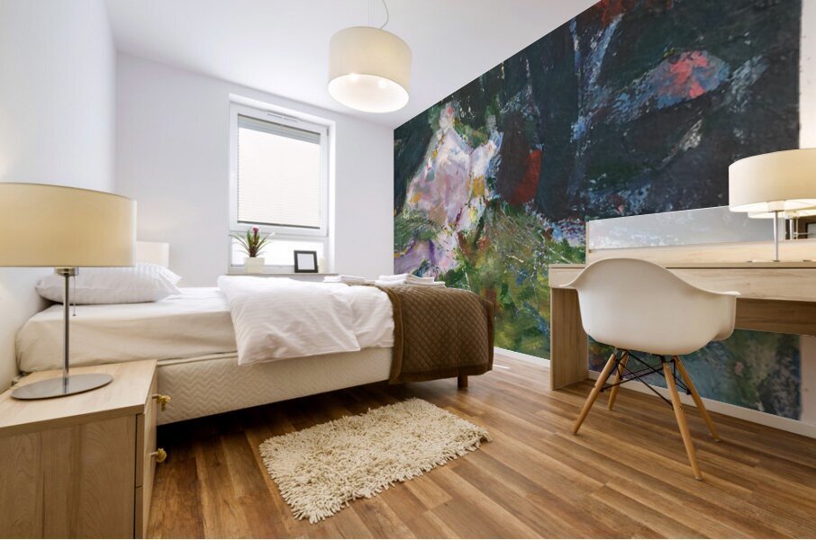 House on the Hill Mural print