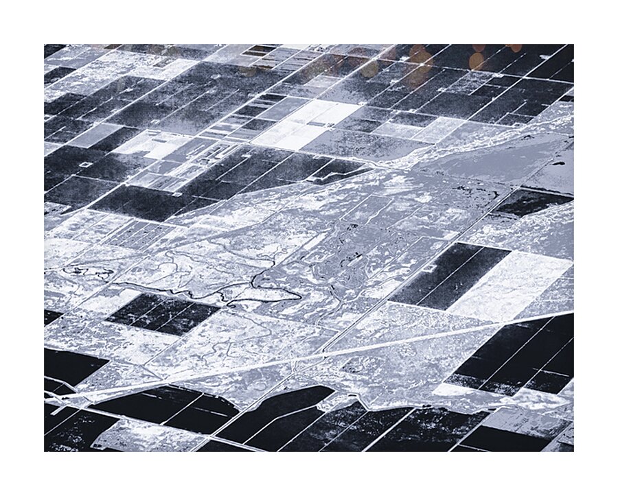 Air View Landscape Picture Frame print