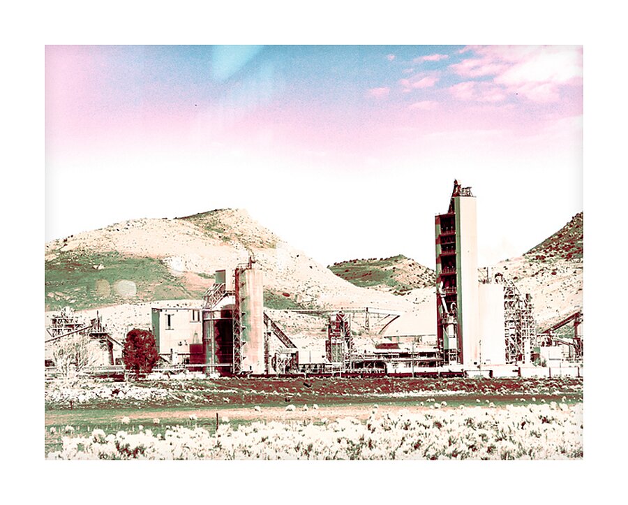 Desert Factory  Picture Frame print