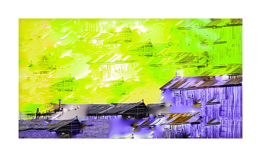 Just Blinking  Picture Frame print