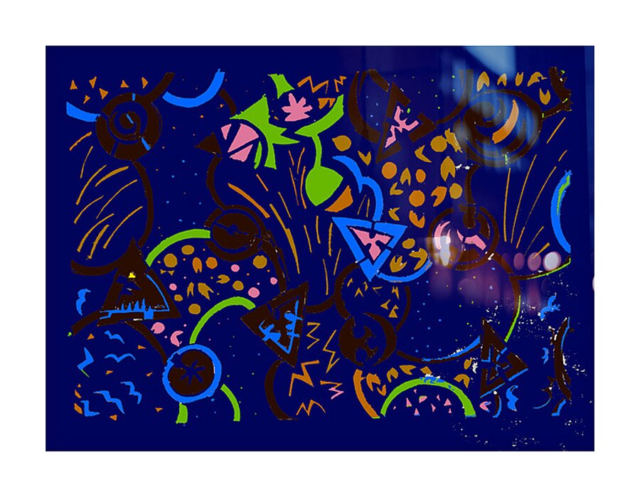 Ka-Boom Blues Picture Frame print