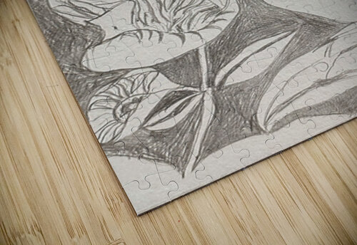 Silverpoint Landscape View 1  Barbara Jacobs puzzle