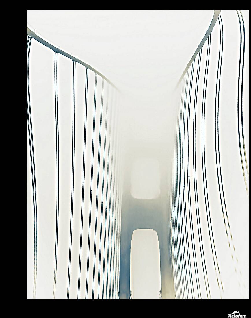 Golden Gate Bridge in the Windy Fog Reproduction