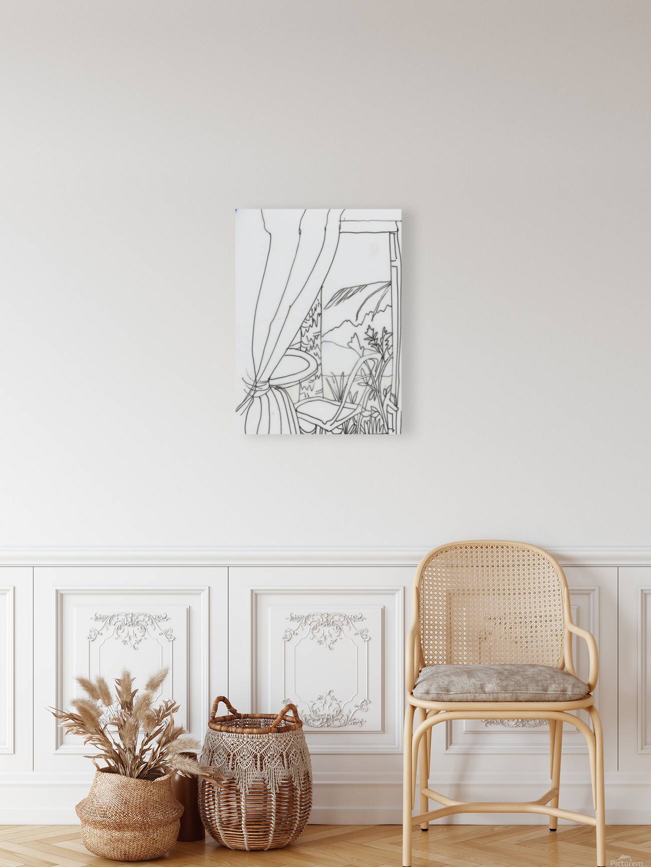 Kauai View in Colored Pencil Reproduction