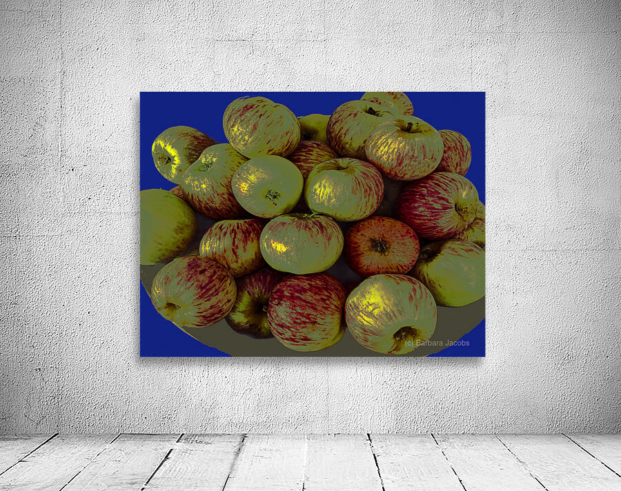 Apples on Blue Wall Preview
