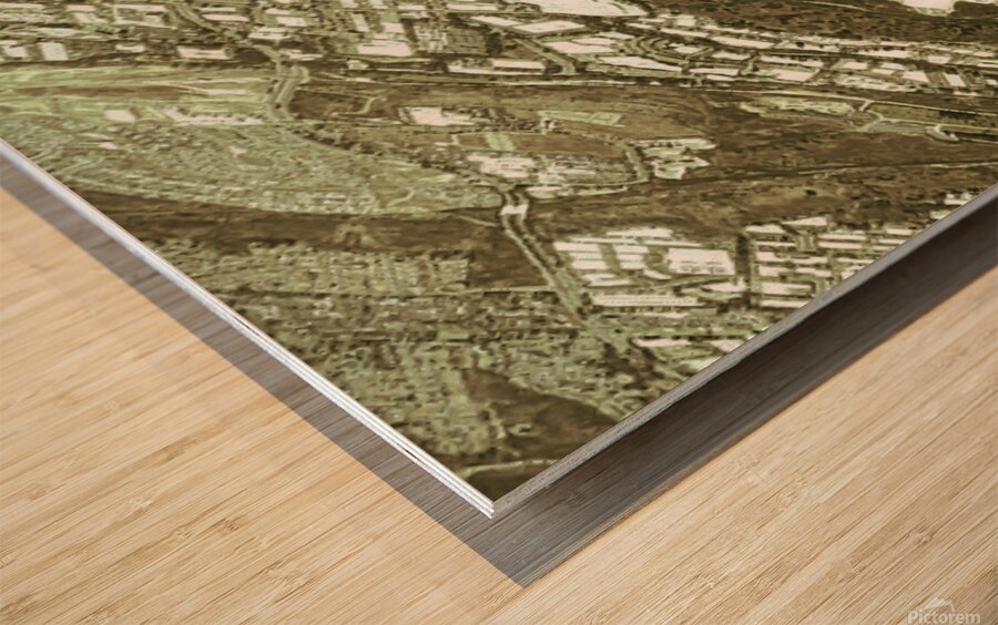 Air over Earth - one Wood print