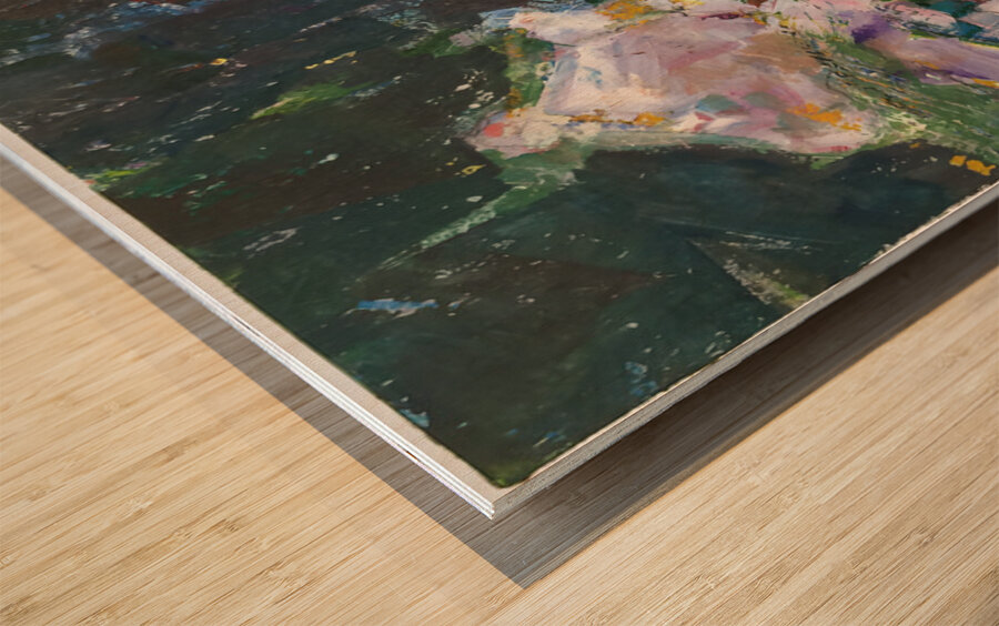 House on the Hill Wood print