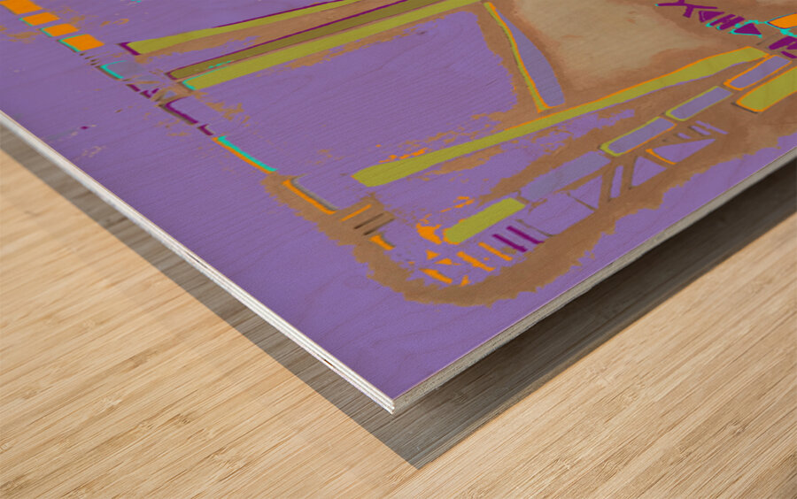 Bamboo Lagoon Wood print