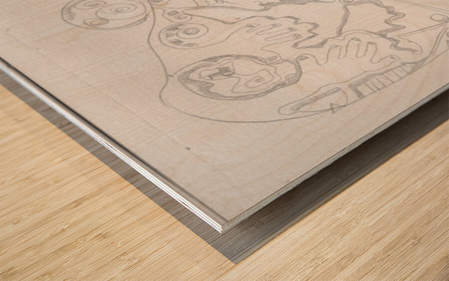 Dreamscapes - Silverpoint 3 Wood print