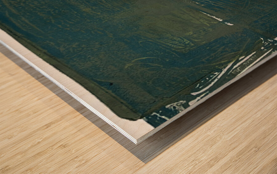 Deep in the Pine Forest Wood print