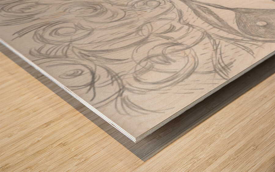 Silverpoint Above and Below Wood print