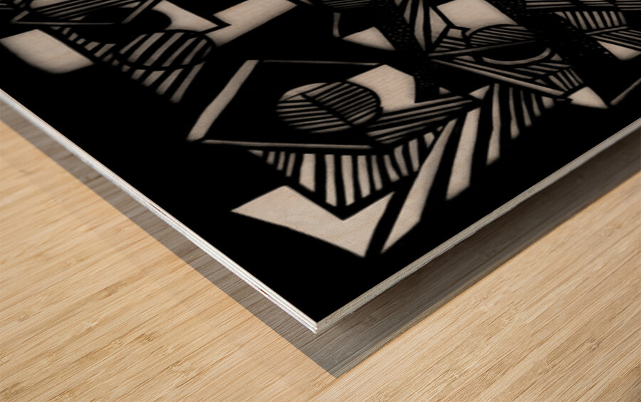 Round Architecture  Wood print